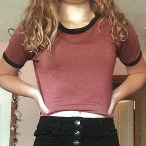 Set of Two Cropped Shirts